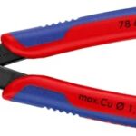 KNIPEX Electronic Super Knips Elektronik-Seitenschneider, 125mm, weicher Draht (Kupfer) bis 1,6mm, mittelharter Draht bis 1,2mm, 78 61 125