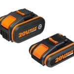 WORX WA3605 PowerShare 20V Li-Ion Akku Set, 1x 2000mAh Akku WA3551.1 und 1x 4000mAh Akku WA3552, kompatibel mit Allen WORX Elektro- und Gartengeräten, (original Zubehör, zuverlässig & langlebig)