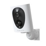 virtavo 2K 3MP Überwachungskamera Aussen Akku, WLAN Kabellose Kamera für Außen/Innen, Starlight Farb‑Nachtsicht, PIR‑Bewegungserkennung, 2‑Wege Audio, SD/Cloud ohne Pflicht‑ABO, 2,4 GHz, VF1