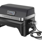 Campingaz Grill Attitude2go, Gasgrill & Elektrogrill, Tischgrill, tragbarer Balkon-, Camping-Grill, mit Deckel, Thermometer und Gusseisen-Grillrost, Betrieb mit Gas oder Elektro
