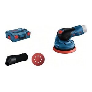 Bosch Professional 12V System Akku Exzenterschleifer GEX 12V-125 (inkl. Schleifteller (125mm), 1x Schleifpapier, Staubbeutel, L-BOXX, ohne Akku/ Ladegerät)