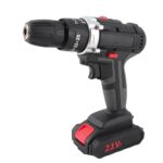 ViaGasaFamido Bohrwerkzeug-Set, Leichtes Bohrmaschinen-Set aus Karbonstahl mit 1450 U/min für die Wartung und Montage Im Haushalt (EU-Stecker)