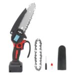 6-Zoll Akku Kettensäge für Einhell 18V Akkus, kabellose Astkettensäge, 550W Elektro Handkettensäge, Mini kettensäge mit 2 Ketten, Motoröl, für Gartenarbeit, Holzschneiden und Beschneiden (Ohne Akku)