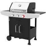 ProfiCook® Gasgrill für Temperaturen bis zu 400°C | mit Power-Zone | Roste aus echtem Gusseisen | Gasgrill 3 Brenner | Temperaturanzeige | Flaschenöffner | 3 Brenner | Balkon | PC GG 1310