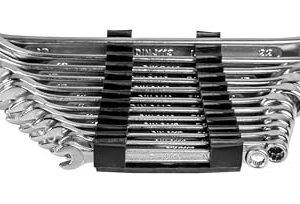 Brüder Mannesmann Gabelringschlüssel Set, 12-teilig - Gabelschlüsselsatz nach DIN 3113 - verchromter Satz Ring-Maulschlüssel mit polierten Köpfen, aus Chrom-Vanadium-Stahl - 6 bis 22 mm | M19652