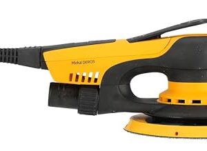 Mirka DEROS II 650 Exzenter-Schleifer Schleifmaschine mit Absaugung für Ø 150mm Schleifpapier / 5,0mm Hub Exzenterschleifmaschine für staubfreies Schleifen von Holz, Trockenbau & Metall / MID6504044