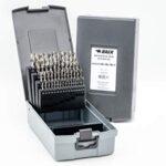 BaerCoil BAER Spiralbohrerset, (0,1mm steigend) 1-6 mm, HSSG, DIN 338, Spiralbohrersatz, Bohrerset Stahl, Stahlbohrer, Spiralbohrer