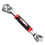 oumuik 52 in 1 Doppelkopf-Drehschlüssel Universal Steckschlüssel Multifunktions-Steckschlüssel 360 Grad Drehbarer Edelstahl Schraubenschlüssel Handreparatur-Werkzeuge