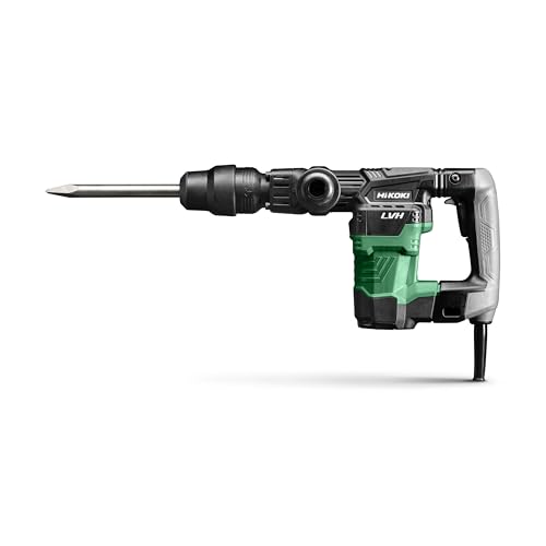 HiKOKI Meißelhammer H41MB2 (950W, Schlagzahl 3000 U/min, 6.8 J, SDS-max-Werkzeugaufnahme, LVH, Antivibrationshandgriff, inkl. Zubehör, im Transportkoffer)