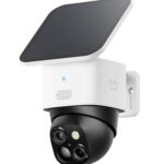 eufy Security SoloCam S340, Kamera Überwachung Aussen, 360°-Überwachung, Keine Toten Winkel, Überwachungskamera Aussen Akku, Solar, 2,4GHz WLAN, Gebührenfreie Nutzung, HomeBase 3 kompatibel