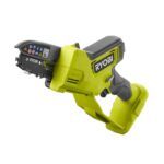 RYOBI 18 V ONE+ Brushless Akku-Astsäge RY18PSX10A-0, 10 cm Schwertlänge, 8 cm Schnittkapazität, Kettengeschwindigkeit bis 6,0 m/s -Variabel einstellbar, ohne Akku und Ladegerät