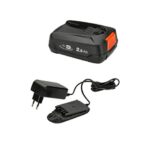 Gardena Starter-Kit P4A: Akku-Set für alle Gardena Gartengeräte mit Li-Ion Akku, 1x PBA 18V/45 2,5 Ah, AL 1810 CV, Energieklasse A (14910-20)