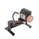 Lfhelper Mini Bandschleifer, 350W Elektrischer Trocken/Nass-Doppelnutzung Schleifmaschine mit Digitalanzeige, Multifunktionale Desktop Schleifer Polier-Schleifschärfer