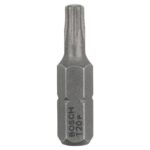 Bosch Professional Bit Extra-Hart für Innen-Torx-Schrauben (T20, Länge: 25 mm, 3 Stück), 2607001611