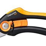 Fiskars Bypass-Gartenschere, Plus SmartFit, P541, Für frische Äste und Zweige, Antihaftbeschichtet, Edelstahl-Klingen, Länge: 20,1 cm, Schwarz/Orange, 1057169