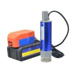 HOHOVYVY Regenfasspumpe Akku,Tragbare Lithium-Akku Tauchpumpe Für Diesel Und Wasser 40-60 L/min Mit 2,4 M Kabel Und 38 MM Durchmesser