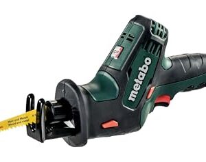 metabo Akku-Säbelsäge SSE 18 LTX Compact - 18 V, Hubzahl 3100 /min - Leicht & handlich, werkzeugloser Sägeblattwechsel, LED-Arbeitslicht, ideal für schwer zugängliche Stellen - Inkl. metaBOX