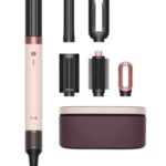 Dyson Airwrap Co‑anda2x™ Multi‑Haarstyler & Trockner Straight+Wavy, 2x stärkerer Luftstrom mit Hyperdymium™, App‑kompatibel, 6‑in‑1 Styling ohne Hitzeschaden, 5 Aufsätze, Ceramic Pink/Rosé Gold