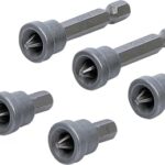 BGS Diy 50406 | Bit-Satz mit Tiefenstopp | für Gipskartonplatten | 6,3 mm (1/4") | Kreuzschlitz PH2 | 6-tlg.