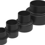 Güde 55171 Adapter-Set für Absauganlage 100-28 4-tlg. (passend zu Güde #55136 Absauganlage GAA 50, Güde #55137 Absauganlage GAA 65 und Güde #55442 Absauganlage GAA 65.1) Schwarz