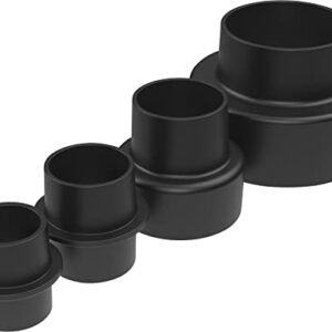 Güde 55171 Adapter-Set für Absauganlage 100-28 4-tlg. (passend zu Güde #55136 Absauganlage GAA 50, Güde #55137 Absauganlage GAA 65 und Güde #55442 Absauganlage GAA 65.1) Schwarz