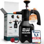 ExpertenWerk Premium Drucksprüher 1,5L – Robuster Pumpsprüher mit Überdruckventil & Verstellbarer Düse – Auslaufsichere Pumpsprühflasche, präzise Pumpflasche für Auto, Haus, Garten & Reinigungsmittel