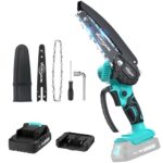 YARDCARE Mini Kettensäge mit Akku,6 Zoll Mini Kettensäge mit Ladegerät, Handkettensäge Elektro Motorsäge Elektrische, Handkettensäge Akku für Gartenscheren