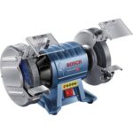 Bosch Professional Doppelschleifer GBG 60-20 (Leistung 600 Watt, Schleifscheiben-Ø 200 mm, Leerlaufdrehzahl 3.600 min-1, inkl. 2x Schleifscheibe Normalkörnung)