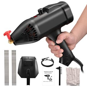 Hlieeosfcn Elektroden Schweißgerät,Hand gehalten 220V 3000W, tragbares elektrisches Schweißgerät,Elektroden Inverter Schweissgerät,Schweißstab Heimschweißgerät