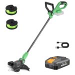 WORKPROX Akku Rasentrimmer 20V mit 4,0Ah Akku & Typ-C Ladekabel, 2-in-1 Kabelloser Rasenkantenschneide inkl. 2 x 5m Nylonfadenr, 30cm Schnittdurchmesser mit Drehbarer Trimmerkopf