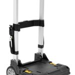 Dewalt T Stak System Trolley DWST1-71196 (zum Transport der Dewalt T Stak Boxen, klappbarer Teleskop-Aluminiumgriff, belastbar bis 100 kg (auf Treppen 50 kg), 29 x 49 x 70 cm)