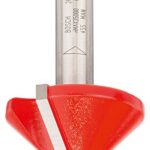 Bosch Professional V-Nutfräser (für Holz, Schaft 8mm, Ø31,8mm, Arbeitslänge 19mm, Gesamtlänge 51mm)