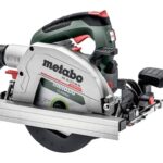 metabo Akku-Handkreissäge KS 18 LTX 66 BL - 18 V, 66 mm Schnitttiefe, 165 mm Sägeblatt-Ø, 4800 U/min - LED-Arbeitslicht, bürstenloser Motor, Aluminium-Bodenplatte - Inkl. metaBOX 340 und Zubehör