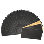 Sruhrak 30 Stück Schleifpapier 23 x 9 cm Sandpapier Nass und Trocken Nassschleifpapier 220 Körnung Set Geeignet Polieren Auto Holzmöbel Stein Lack Metall Glas