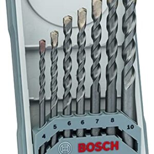 Bosch CYL-3 Betonbohrer Set (Für Beton, Ø 4/5/6/6/7/8/10 mm, Zubehör Schlagbohrmaschine), 7-teiliges