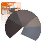 KENDO Schleifpapier Set 42-teilig - 120-3000 Körnung – Nass- & Trockenschleifpapier für Holz, Metall, Auto, Epoxidharz – Nassschleifpapier, Sandpapier, Schmirgelpapier, Schleifvlies