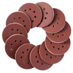 Selead 120 Stück Schleifpapier 125mm Klett Profi 8-Loch Schleifscheiben Körnungen P40–600 Schleifpapier Rund für Exzenterschleifer
