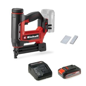Einhell Akku-Nagler / -Tacker TE-CN 18/32 Li Power X-Change (18 V, 20 Schläge/min, max. 25 mm Klammern, max. 32 mm Nägel, inkl. je 300 Klammern & Nägel, inkl. 2,5 Ah Akku & Ladegerät)