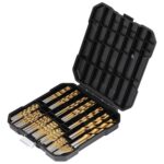 Bohrer Edelstahl, COMOWARE 100 tlg. HSS Bohrer Set Metall Titanium-beschichtet in 14 Größen von 1mm bis 10mm für Holz, Metall, Kunststoff in Aufbewahrungskoffer, Edelstahl Bohrer Bohrmaschine Zubehör