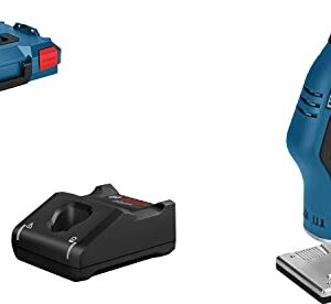 Bosch Professional 12V System Akku Kantenfräse GKF 12V-8 (inkl. 2x 3.0Ah Akku, Schnellladegerät GBA 12V-40, Spannzange 8 mm, Maulschlüssel 17 mm, in L-BOXX)