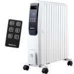 Pro Breeze Premium 2500W Ölradiator energiesparend mit digitalem Display & Fernbedienung - Heizkörper elektrisch mit 10 Rippen, 4 Heizstufen, 24h Timer, Thermostat & Überhitzungsschutz