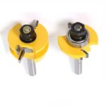 2 Stück 8 mm Stil & amp;Schienen-Set-Ogee-Fräser-Bit-Set Zapfen-Holzbearbeitungs-Fräser Hartmetall-Fräser for Holz MC02057