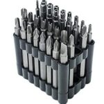 Brüder Mannesmann Bitsatz 32-tlg., mit Spezialbits, lange Torx- und Hex-Bits 75 mm, Magnethalter, ideal für Werkstattarbeiten, Reparaturen und Möbelmontage | M29732