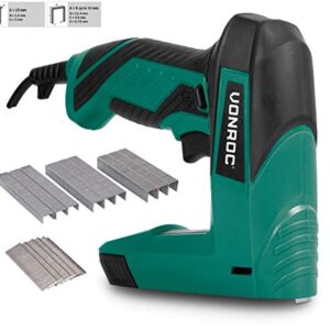 VONROC Elektro Tacker & Nagelpistole - 2in1 Tacker für Holz, Elektrischer Nagler - Inkl. 900 Tackerklammern, 300 Nägel, 30 Schuss pro Minute