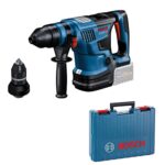 Bosch Professional 18V System BITURBO Akku Bohrhammer GBH 18V-34 CF (inkl. GCY 42, Zusatzhandgriff, Tiefenanschlag, SDS plus Schnellwechselbohrfutter, Fetttube, Handwerkoffer, ohne Akku/ Ladegerät)
