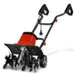 Monucep Gartenfräse elektrisch 1500W, Bodenfräse 40 cm Arbeitsbreite,22 cm Arbeitstiefe elektrische Bodenhacke Motorhacke,24 Messer zum Boden auflockern,Für Garten, Rasen und Beet