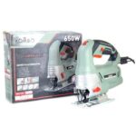 KOMBO – Stichsäge JobSelect 650W mit Pendelhub und FASTBLADE-Sägeblattwechsel, 0–3000 U/min, 1,8 m Kabel – Schnittkapazität Holz 65 mm – Für Kunststoff, Holz und Metall – 1 Sägeblatt Inklusive