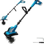 Akku-Bodenhacke für Makita 18V Batterie, 550W Gartenfräse Akkus, 20cm Bodenbearbeitungstiefe,15cm Bearbeitungsbreite, 360RPM, Klappbar Gartenfräse Elektrisch (Ohne Akku-B)