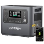 AFERIY 2400W Tragbare Powerstation, 2048Wh LiFePO4 Batterie, 1,5 Stunde Schnellladung, 13 Anschlüsse, Sinuswellen 230V, USV, Mobile Stromversorgung für Outdoors Camping, 7 Jahre Garantie