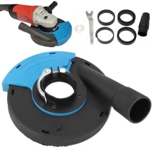 Professionelle Absaughaube für Winkelschleifer 125 mm Set- Staubabsaugung und Auffang, Absaughaube Bodenschleifmaschine Betonschleifer, Staubschutzhaube für Betonfräse